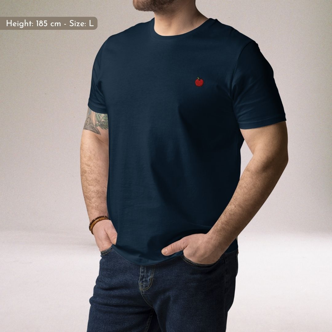 Apple | Regular Unisex T-shirt | Embroidered