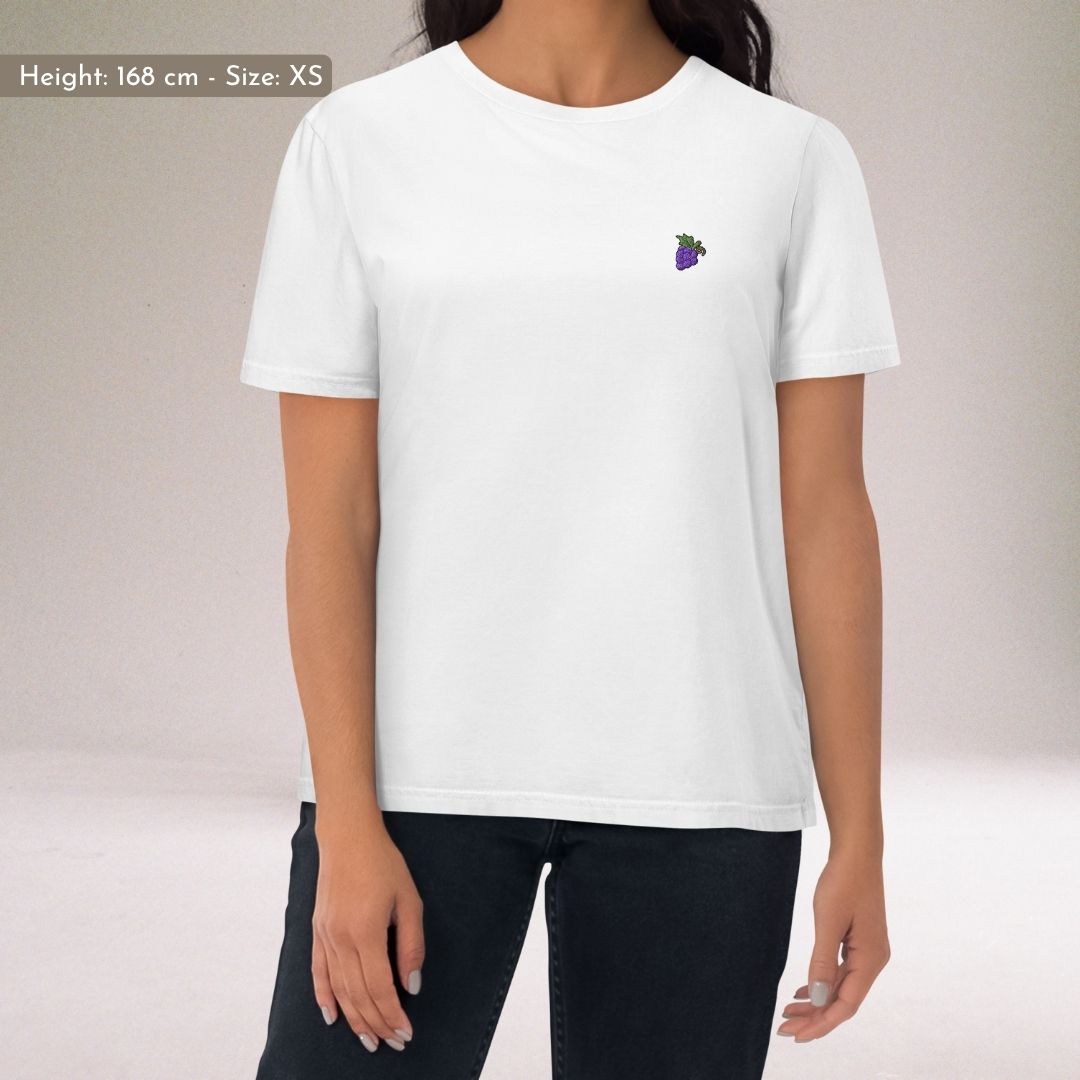 Grape | Regular Unisex T-shirt | Embroidered