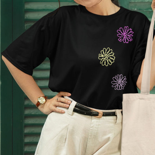 Flowers | Boxy Women T-shirt | Printed