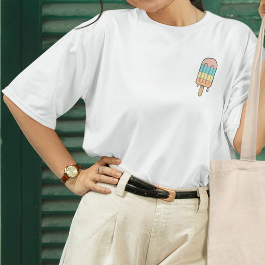 Ice Pop | Boxy Women T-shirt | Printed