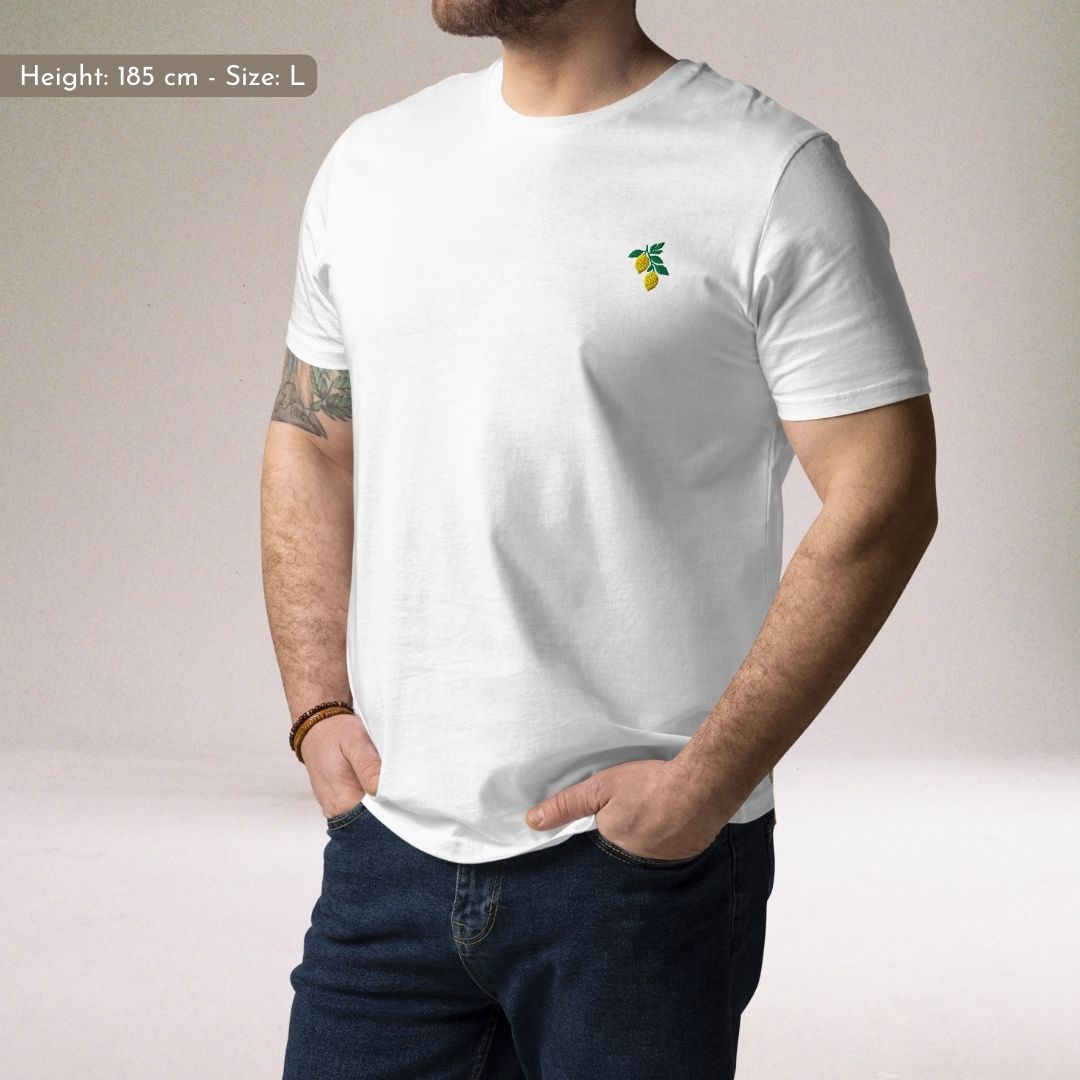 Lemon | Regular Unisex T-shirt | Embroidered