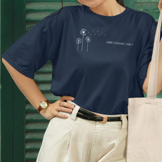 Libre | T-shirt Femme Boxy | Imprimé